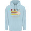 Pluto Never Forget Space Astronomy Planet Childrens Kids Hoodie Light Blue