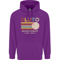 Pluto Never Forget Space Astronomy Planet Childrens Kids Hoodie Purple