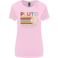 Pluto Never Forget Space Astronomy Planet Womens Wider Cut T-Shirt Light Pink