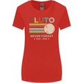 Pluto Never Forget Space Astronomy Planet Womens Wider Cut T-Shirt Red