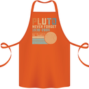 Pluto Never Forget Space Planet Astronomy Cotton Apron 100% Organic Orange