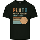 Pluto Never Forget Space Planet Astronomy Kids T-Shirt Childrens Black