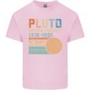 Pluto Never Forget Space Planet Astronomy Kids T-Shirt Childrens Light Pink