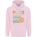 Pluto Never Forget Space Planet Astronomy Mens 80% Cotton Hoodie Light Pink