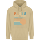 Pluto Never Forget Space Planet Astronomy Mens 80% Cotton Hoodie Sand