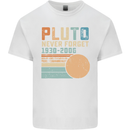 Pluto Never Forget Space Planet Astronomy Mens Cotton T-Shirt Tee Top White