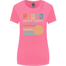 Pluto Never Forget Space Planet Astronomy Womens Wider Cut T-Shirt Azalea
