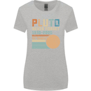 Pluto Never Forget Space Planet Astronomy Womens Wider Cut T-Shirt Sports Grey