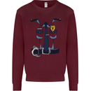 Police Fancy Dress Costume Outfit Stag Do Mens Sweatshirt Jumper Maroon