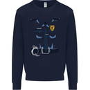Police Fancy Dress Costume Outfit Stag Do Mens Sweatshirt Jumper Navy Blue