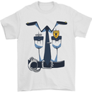 Police Fancy Dress Costume Outfit Stag Do Mens T-Shirt Cotton Gildan White