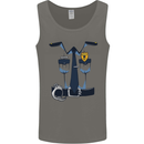 Police Fancy Dress Costume Outfit Stag Do Mens Vest Tank Top Charcoal