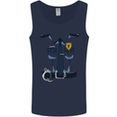 Police Fancy Dress Costume Outfit Stag Do Mens Vest Tank Top Navy Blue
