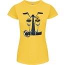 Police Fancy Dress Costume Outfit Stag Do Womens Petite Cut T-Shirt Yellow