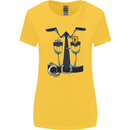 Police Fancy Dress Costume Outfit Stag Do Womens Wider Cut T-Shirt Yellow