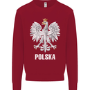 Polska Orzel Poland Flag Polish Football Mens Sweatshirt Jumper Red