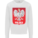 Polska Orzel Poland Flag Polish Football Mens Sweatshirt Jumper White