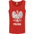 Polska Orzel Poland Flag Polish Football Mens Vest Tank Top Red