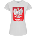 Polska Orzel Poland Flag Polish Football Womens Petite Cut T-Shirt White