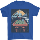 Pool Shark Snooker Player Mens T-Shirt 100% Cotton Royal Blue