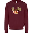 Potato Murder Funny Food BBQ Chef Mens Sweatshirt Jumper Maroon