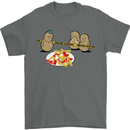 Potato Murder Funny Food BBQ Chef Mens T-Shirt Cotton Gildan Charcoal