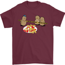 Potato Murder Funny Food BBQ Chef Mens T-Shirt Cotton Gildan Maroon