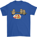 Potato Murder Funny Food BBQ Chef Mens T-Shirt Cotton Gildan Royal Blue