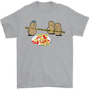 Potato Murder Funny Food BBQ Chef Mens T-Shirt Cotton Gildan Sports Grey