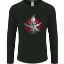 Power to the Guitar Guitarist Electric Bass Mens Long Sleeve T-Shirt Black