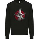 Power to the Guitar Guitarist Electric Bass Mens Sweatshirt Jumper Black