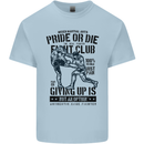 Pride MMA Muay Thai Mixed Martial Arts Kids T-Shirt Childrens Light Blue