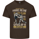 Pride MMA Muay Thai Mixed Martial Arts Mens Cotton T-Shirt Tee Top Dark Chocolate