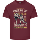 Pride MMA Muay Thai Mixed Martial Arts Mens Cotton T-Shirt Tee Top Maroon