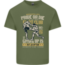 Pride MMA Muay Thai Mixed Martial Arts Mens Cotton T-Shirt Tee Top Military Green