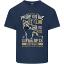 Pride MMA Muay Thai Mixed Martial Arts Mens Cotton T-Shirt Tee Top Navy Blue