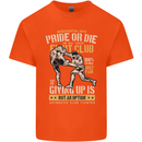 Pride MMA Muay Thai Mixed Martial Arts Mens Cotton T-Shirt Tee Top Orange