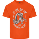 Pride MMA Muay Thai Mixed Martial Arts Mens Cotton T-Shirt Tee Top Orange