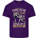 Pride MMA Muay Thai Mixed Martial Arts Mens Cotton T-Shirt Tee Top Purple