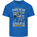 Pride MMA Muay Thai Mixed Martial Arts Mens Cotton T-Shirt Tee Top Royal Blue