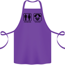 Problem Solved Skydive Freefall Paras Cotton Apron 100% Organic Purple