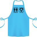 Problem Solved Skydive Freefall Paras Cotton Apron 100% Organic Turquoise