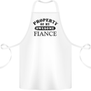 Property of My Awesome Fiance Cotton Apron 100% Organic White
