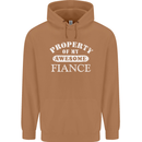 Property of My Awesome Fiance Mens 80% Cotton Hoodie Caramel Latte