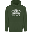 Property of My Awesome Fiance Mens 80% Cotton Hoodie Forest Green