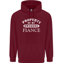 Property of My Awesome Fiance Mens 80% Cotton Hoodie Maroon