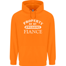 Property of My Awesome Fiance Mens 80% Cotton Hoodie Orange