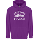 Property of My Awesome Fiance Mens 80% Cotton Hoodie Purple