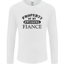 Property of My Awesome Fiance Mens Long Sleeve T-Shirt White