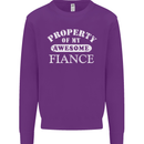 Property of My Awesome Fiance Mens Sweatshirt Jumper Purple